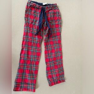 Abercrombie & Fitch Y2K Low rise Plaid Christmas Red Pajama Pants